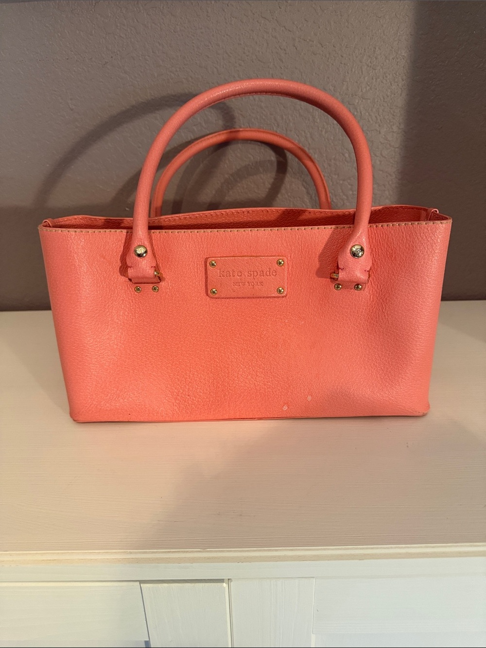 kate spade Coral Pink Leather Satchel